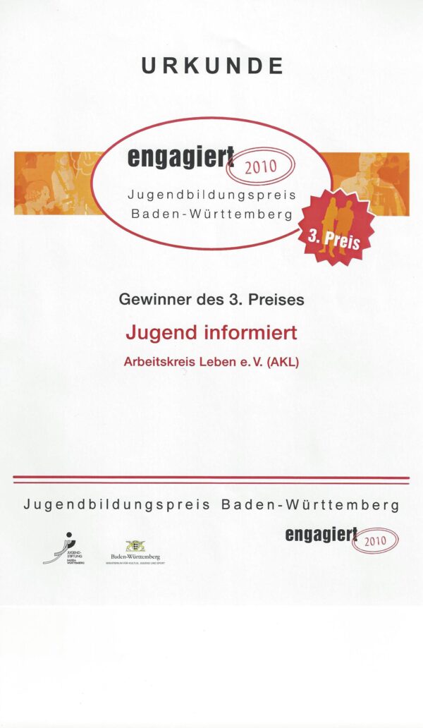 Jugendbildungspreis Baden-Württemberg
